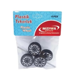 Misyon Plastik Maket Tekerlek Seti 4Lü - 2 paket