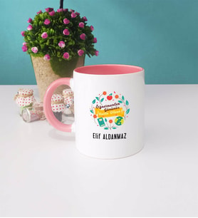 Öğretmenler Günü Hediyesi Kupa Bardak Pembe