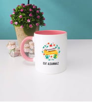 Öğretmenler Günü Hediyesi Kupa Bardak Pembe