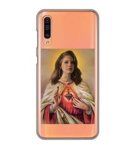 Samsung Galaxy A70 Uyumlu Lana Del Rey Desenli Şeffaf Telefon Kılıfı