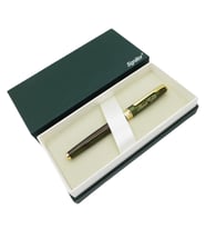 Signator® ST164 Sedefli Slim Olive Green Gold Metal Roller Kalem  İsme Özel Kalem (Karışık)