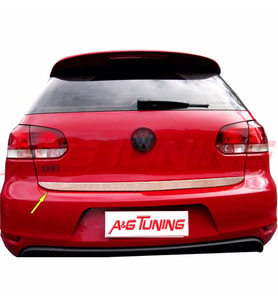 Volkswagen Golf 6 Formlu Krom Bagaj Alt Çıta 2009 Üzeri Paslanmaz