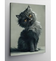 Kanvas Tablo Somurtkan Boz yavru kedi