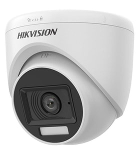 HIKVISION 2MP DOME 28MM DS-2CE76D0T-LPFS Akıllı Hibrit Işık Sesli Kamera