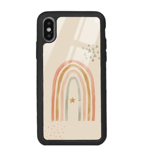 iPhone X Suluboya Art Tasarımlı Glossy Telefon Kılıfı