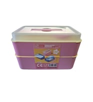 MİKRO BK-6100 2 KATLI PLASTİK BESLENME YEMEK KABI/KUTUSU