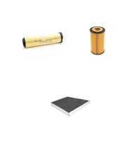 Bosch Filtre Bakım Seti Mercedes E220 CDI W211 2002-2008 150 Beygir Dizel Hava + Yağ f. + Polen Filtre Filtron