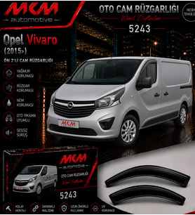 Opel Vivaro (2015>) 2'li Ön Mugen Cam Rüzgarlığı