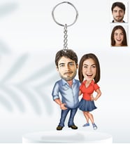 Kişiye Özel Sevgili Model  Ahşap Anahtarlık-1