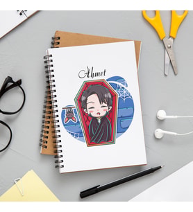 Vampir Tasarımlı Defter Kişiye Özel