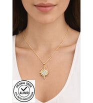 STİL İNCİSİ/XUPING JEWELRY KUZEY YILDIZI ZİRKON TAŞLI KOLYE (Altın)