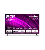 Simfer 50SFSV6B 50 inç 4K Ultra HD Vidaa Smart LED TV Frameless Ekran ile HDR Desteği