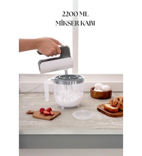 2200 Ml Mikser Kabı Mavi & Ölçü Kabı & Saklama Kabı-DNY0026