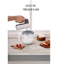 2200 Ml Mikser Kabı Mavi & Ölçü Kabı & Saklama Kabı-DNY0026