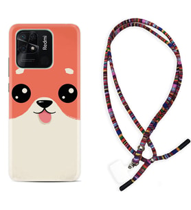 Xiaomi Redmi Note 7 8 9 Pro 10 2022 10 Pro 10S Kılıf Boyun Asklı Rasta Silikon Sevimli Köpek 1731