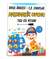 Okul Öncesi ve 1.2. Sınıflar Matematik Oyunu Yaz-SİL Kitabı