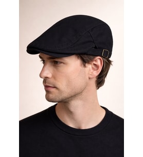 Clean Form Flat Cap – Urban Graphite Tokalı Kasket (Siyah)