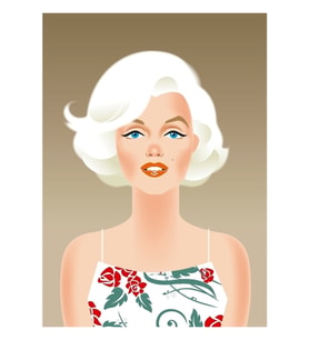 Marilyn Bombshell Tablo Ahşap Poster Dekoratif