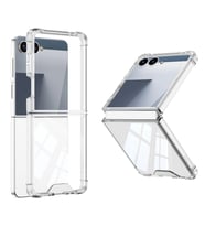 Galaxy Z Flip 7 Kılıf Zore Full Camlı Kıpta Kapak