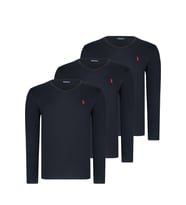 ÜÇLÜ SET T8587 DEWBERRY V YAKA ERKEK SWEATSHIRT-SİYAH-SİYAH-SİYAH