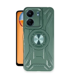Xiaomi Redmi 13c Kılıf Lincoln Silikon - Koyu Yeşil