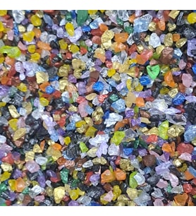 Tahtakale Toptancı Epoksi Mum Dekoratif 2-4 MM Arlığında Gerçek Cam Kırığı (50 GR)  Karışık Renk