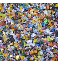 Tahtakale Toptancı Epoksi Mum Dekoratif 2-4 MM Arlığında Gerçek Cam Kırığı (50 GR)  Karışık Renk
