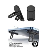 Lukas Schneider Serisi 2 li Siyah Laptop Standı - Ergonomik 2 Kademeli Yükseltici 722893