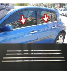 Renault Megane 2 Hb Cam Çıtası Kromu Nikelajı