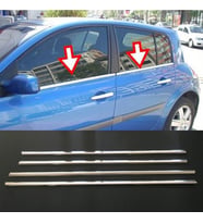 Renault Megane 2 Hb Cam Çıtası Kromu Nikelajı