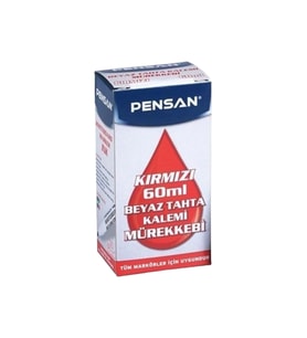Pensan 100 ml Beyaz Tahta Kalemi Mürekkebi Kırmızı