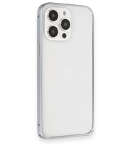 Pilelistore   iPhone 15 Pro Max Metal Bumper Mat Kapak - Gri