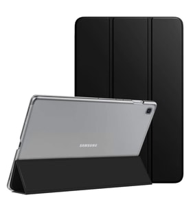Microsonic Samsung Galaxy Tab A7 Lite T225 Kılıf Slim Translucent Back Smart Cover Siyah