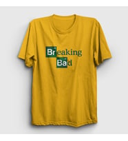Presmono Unisex Sarı Logo Breaking Bad T-Shirt 185103tt (Sarı)
