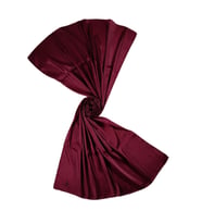 Mısırlı Eşarpları Düz Renk Kristal Şal (Bordo)