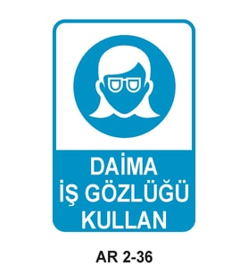 İŞ GÜVENLİĞİ UYARI LEVHASI 1 ADET PVC 21 X 29CM