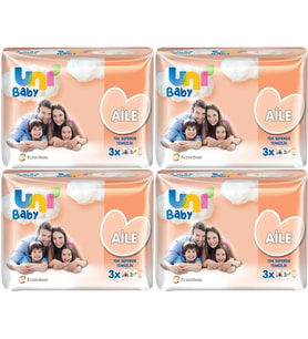 Uni Baby Islak Havlu Mendil Aile 52 Yaprak (12 Li Set) 624 Yaprak (4PK*3)