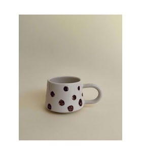 Pastel Puantiye Eirene Mug 240 ml Krem - Kahverengi