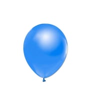 Metalik  Balon 12 İnç Baskısız (100 Adet)  Saks Mavi