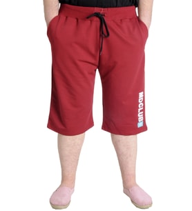 Mode XL Büyük Beden Erkek Kapri MD CLUB 23508 Bordo