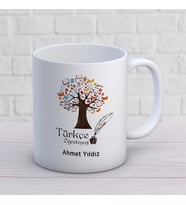 Kişiye Özel Meslek Türkçe Öğretmeni Hediyelik Kupa Bardak