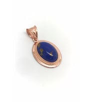 Gümüş lapis taşlı kolye ucu dlp63e8