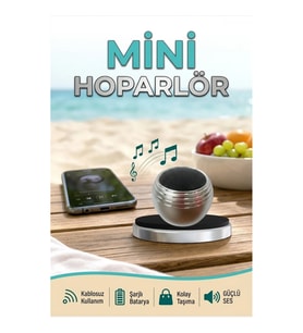 Mini Bluetooth Hoparlör TWS Stereo Destekli Taşınabilir Güçlü Ses