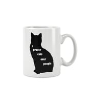 I Prefer Cats Over People Kedi Baskılı Kupa Bardak