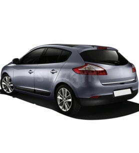 Renault Megane Uyumlu 3 Krom Bagaj Alt Çıta 2010-2016 (Karışık)