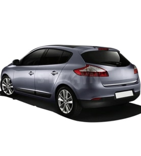 Renault Megane Uyumlu 3 Krom Bagaj Alt Çıta 2010-2016