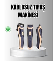 Unisex Şarjlı Saç ve Sakal Tıraş Makinesi – Ayarlanabilir Tarak Başlıkları, Sessiz Motor