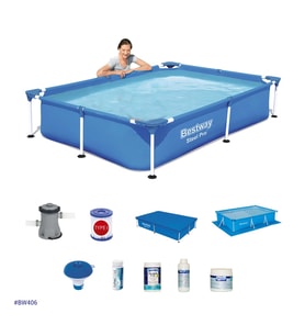 Bestway Prefabrik Havuz Seti 221cm x 150cm x 43cm  BW406