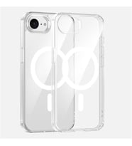 Coverzone iPhone 16E ile uyumlu K?l?f Wireless ?arj �zellikli MagSafe ile uyumlu Nitro Anti Shock Transparan K�?eler Airbag Korumal? ?effaf K?l?f