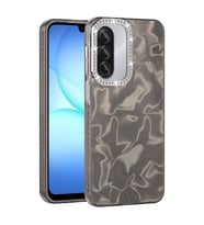Samsung Galaxy A17 Uyumlu Kılıf Airbagli Parlak Taş Detay Tasarımlı Zore Esila Kapak
